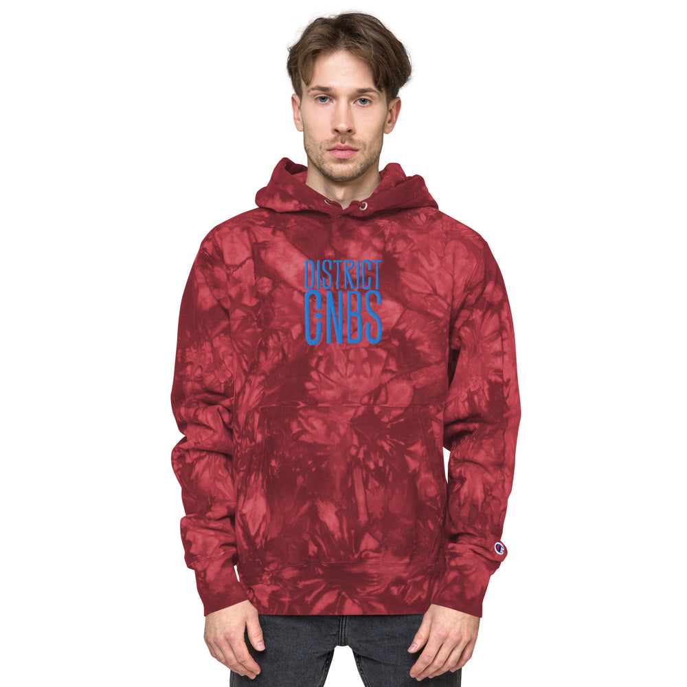 District Unisex Tie-Dye Hoodie - Red