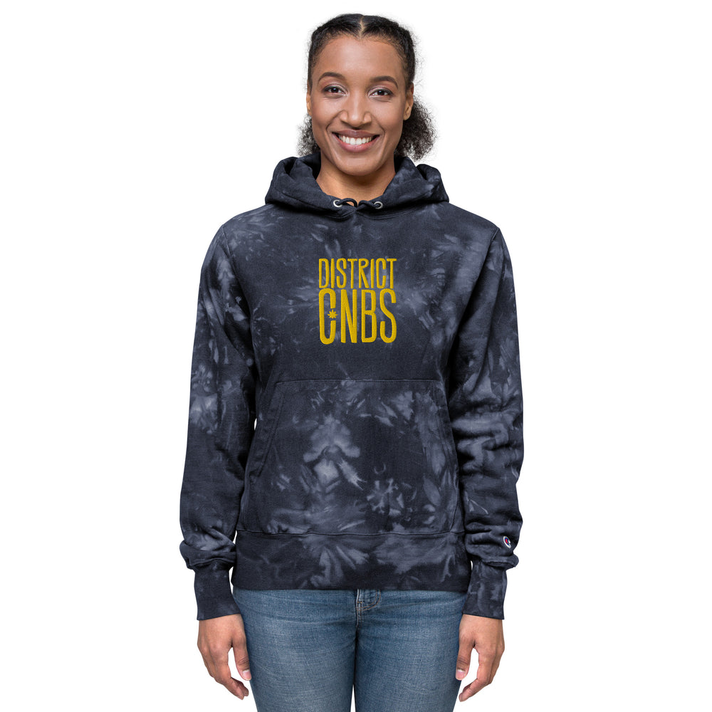 District Unisex Tie-Dye Hoodie - Navy