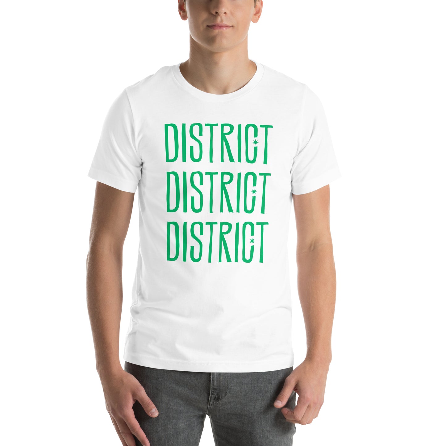 
                  
                    District Stacked Logo Tee
                  
                