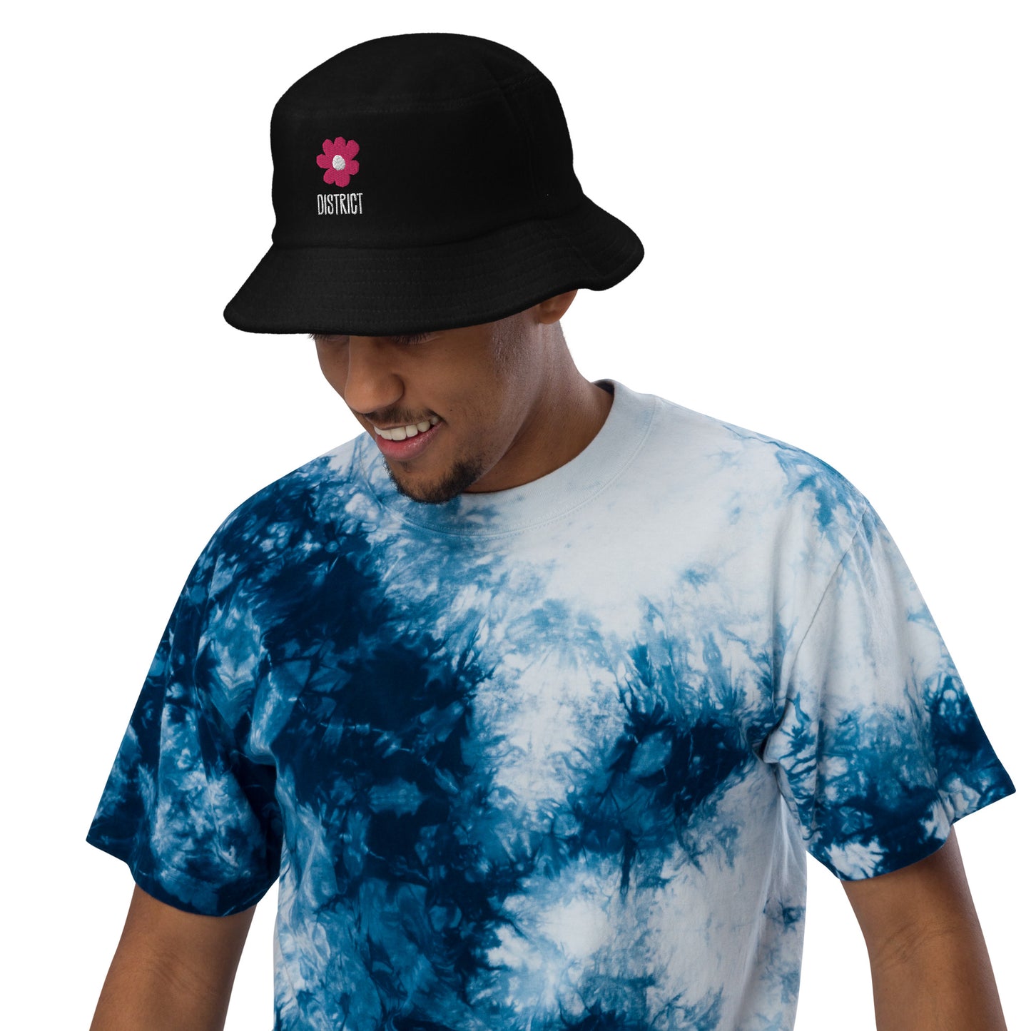 
                  
                    Unstructured terry cloth bucket hat
                  
                